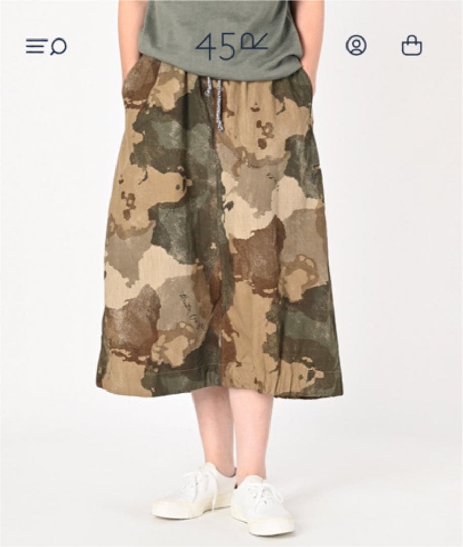 今季 45R 七つの海迷彩オンザビーチスカート 2024