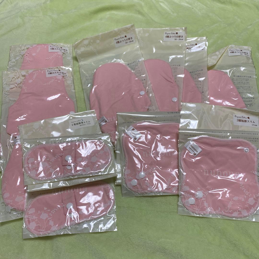 nunona 布ナプキン セット　ピンク 30日間お試しはじめてセット【安心保証サービス】｜nunonaの布ナプキン