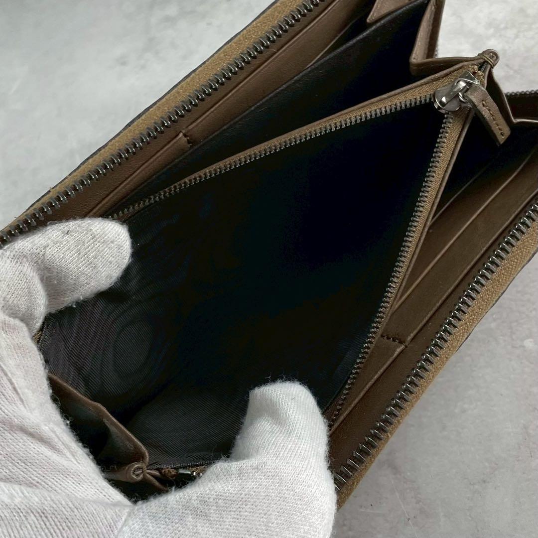 美品 希少✨グッチ 長財布 ラウンドファスナー マイクロシマ パイソン