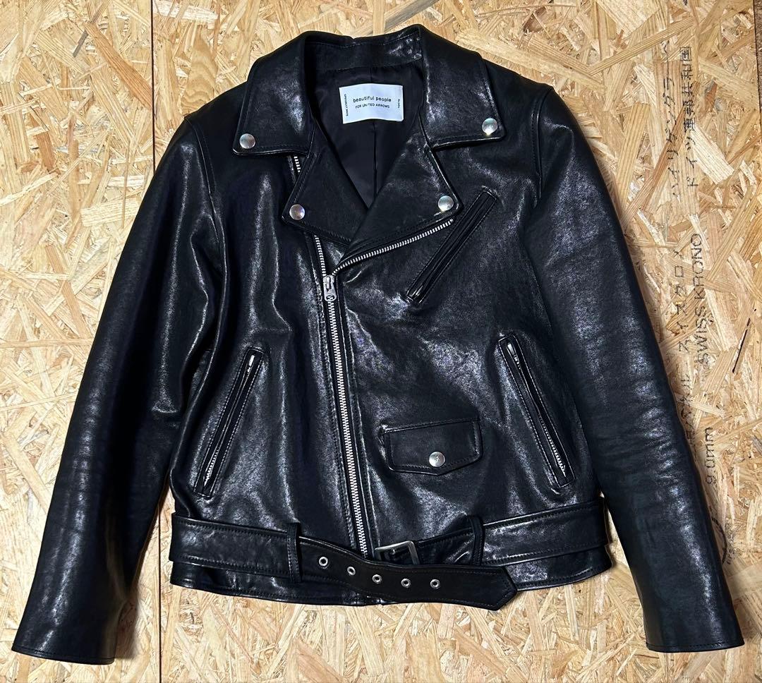 Beautiful people　ダブルライダースジャケット サイズ150 中古・古着通販】beautiful people (ビューティフルピープル) シープ
