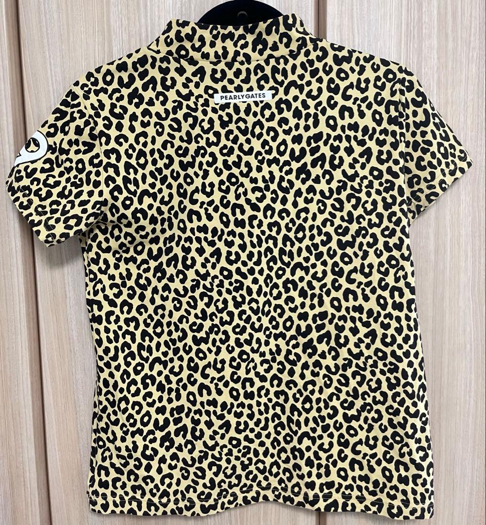 PEARLYGATES パーリーゲイツ レオパード モックネックシャツ サイズ1