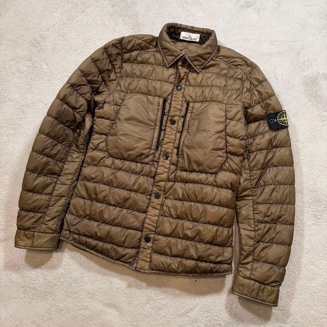 ストーンアイランド ブラウン 6515Q0724 ダウンジャケット Sサイズ