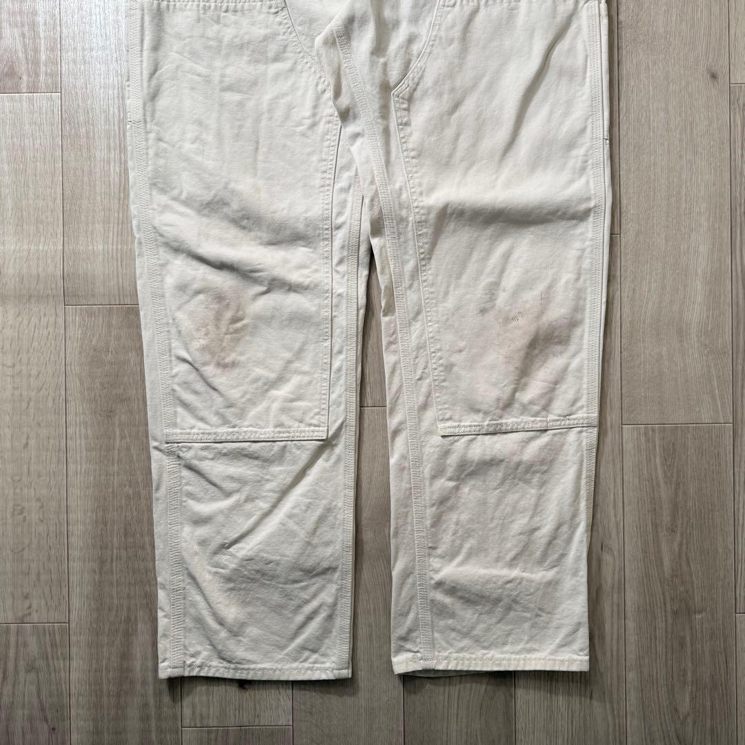 USA製！カーハート ダブルニー ダックパンツ 生成り ナチュラル W36