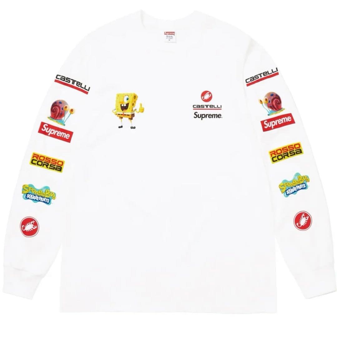 Supreme スポンジボブ ステッカー付き - メルカリ