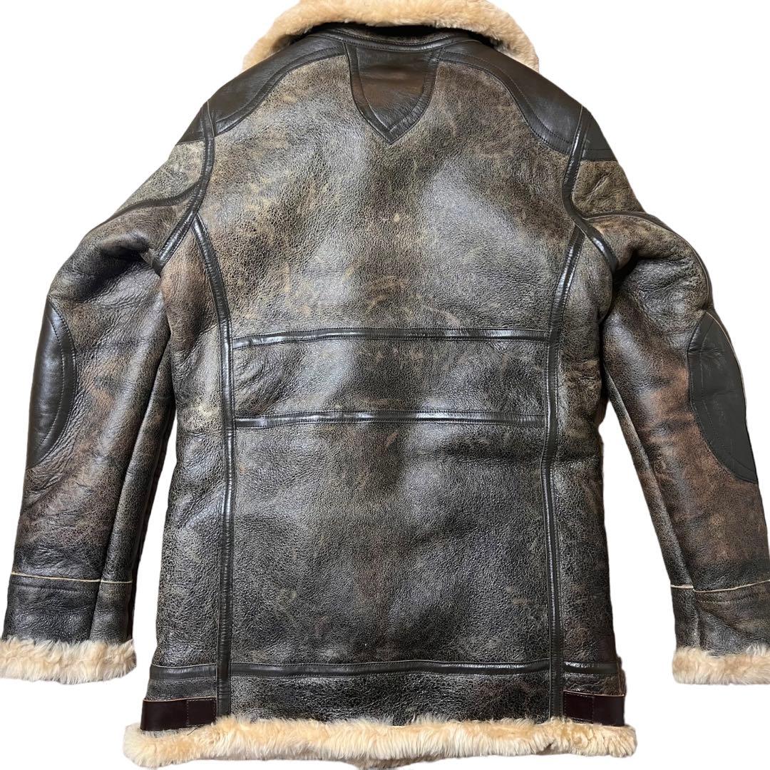 8010 GEKKO☆M位 46 B-3 ムートンジャケット ロング丈 - メルカリ