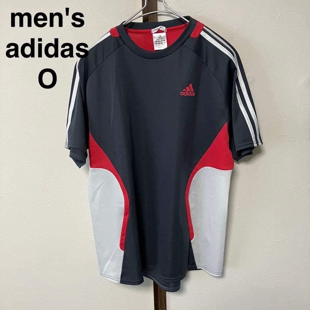 メンズ Tシャツ 半袖 アディダス O スポーツ グレー 赤 - メルカリ