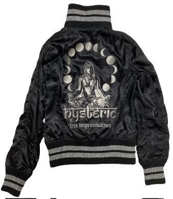 ヒステリックグラマー スカジャン ムーンガール刺繍 HYSTERICS ラメ
