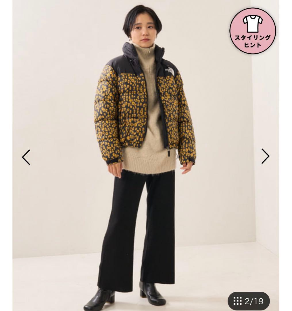 ノースフェイス ショートヌプシジャケット レオパード ヒョウ柄