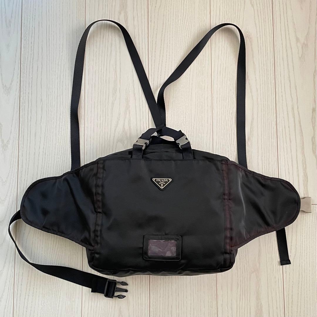 PRADA プラダ 人気 バッグ ナイロン 黒 3WAY リュック ウエストポーチ