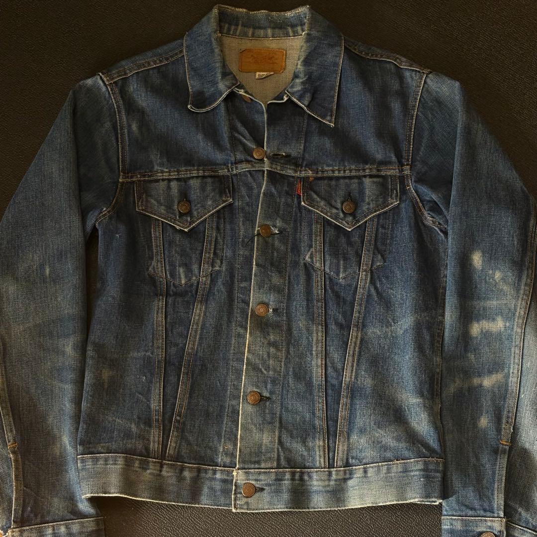 60s LEVI'S 70505 BIGE 色残り約7割 不均等V - メルカリ