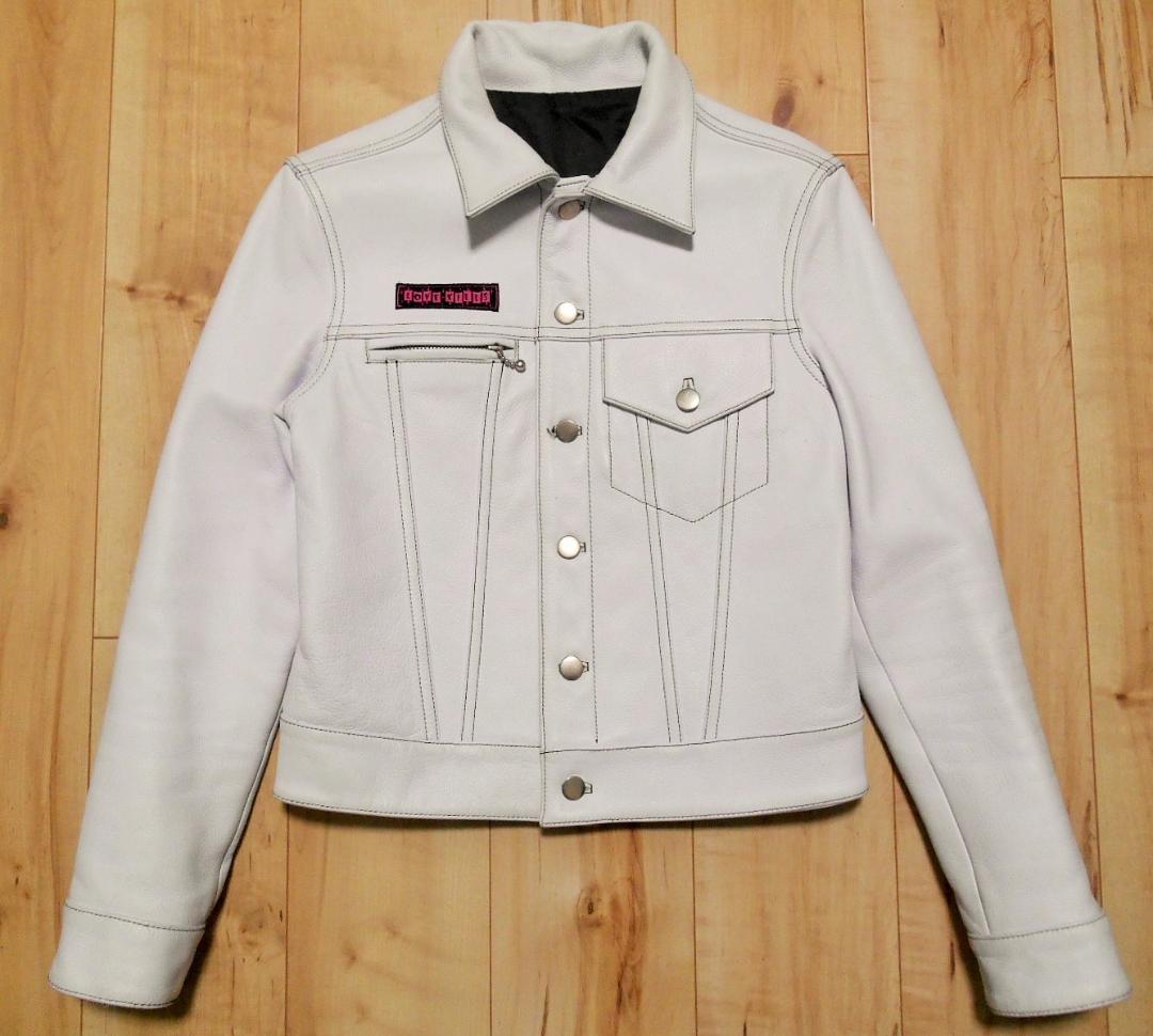 超希少 LOVE KILLS 森山達也着用 Gジャンタイプ レザージャケット 白