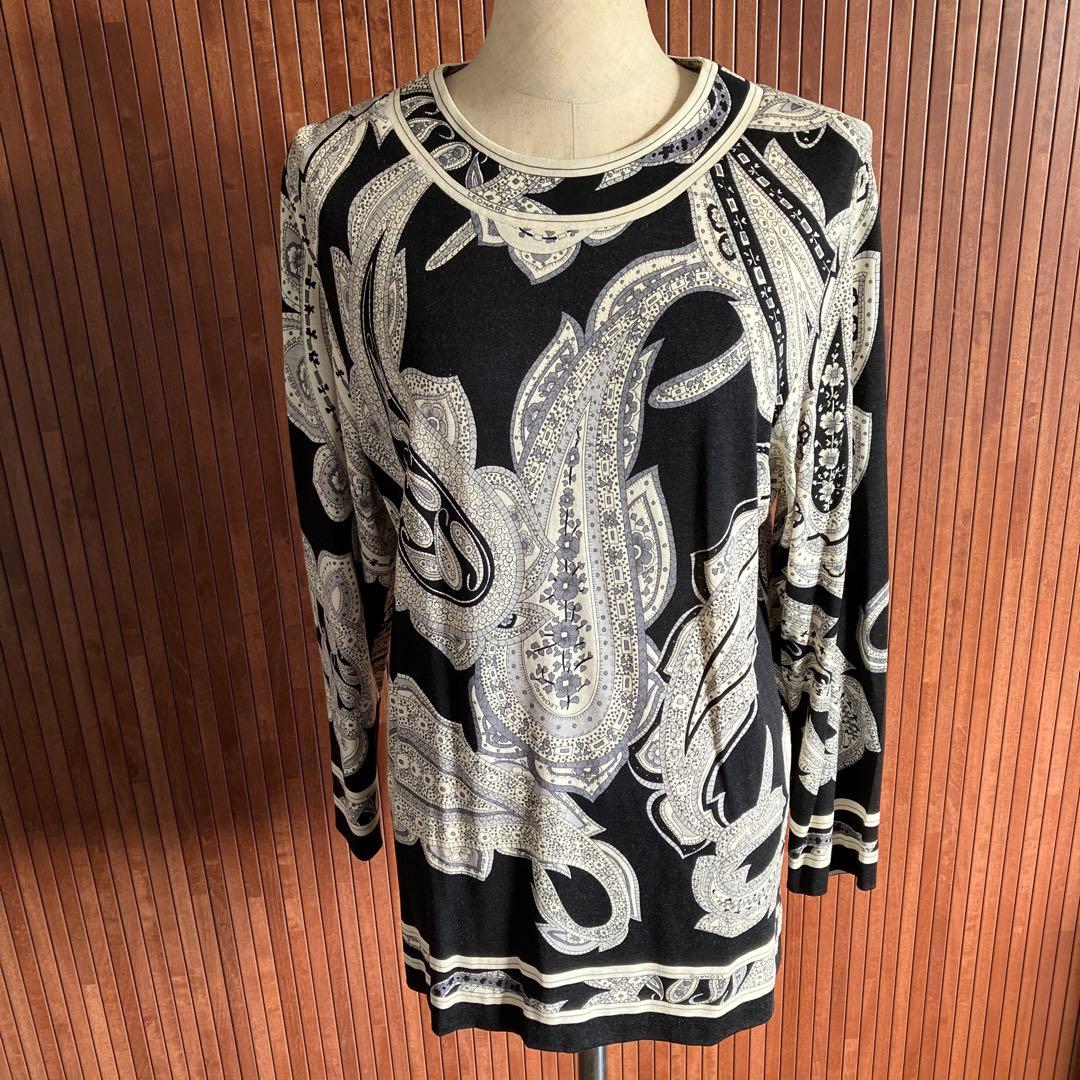 レオナール ペーズリー花柄 シルク混 L - メルカリ