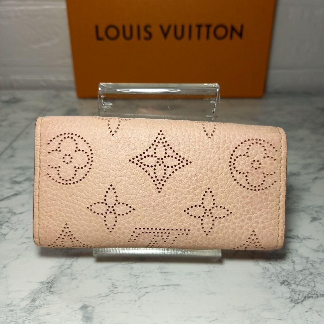 LOUIS VUITTON マヒナ ミュルティクレ4 レザーキーケース ICタグ