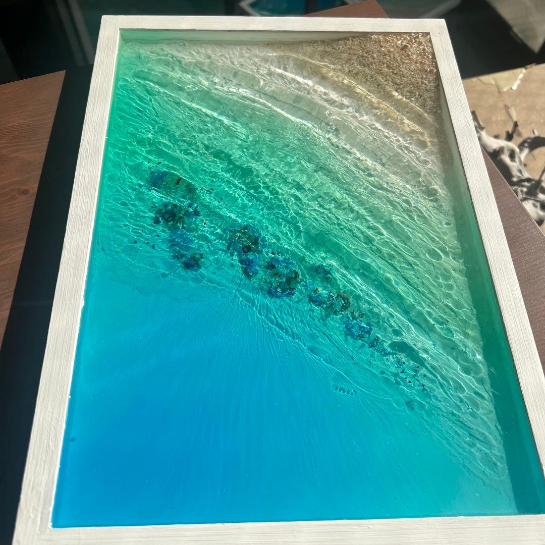 レジンアート】波紋アート／B4パネル／壁掛け可能 - メルカリ