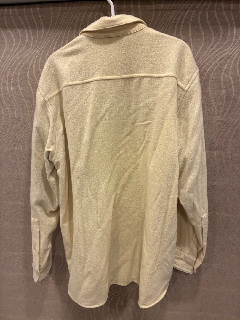 22awAURALEE ウールカシミヤ長袖シャツ