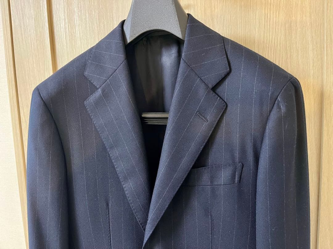 トゥモローランド ゼニア最高級15milmilスーツ ダークネイビー 美品 46