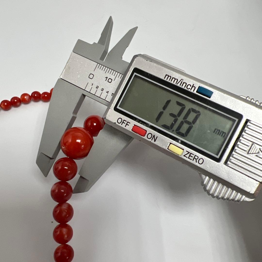 本血赤珊瑚 大玉ネックレス 31g 東Y8-0206☆1Fトサチ - メルカリ