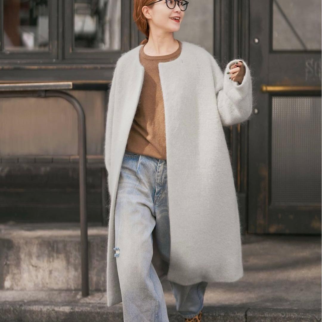 スピックアンドスパン シャギーコクーンコート 36 - メルカリ