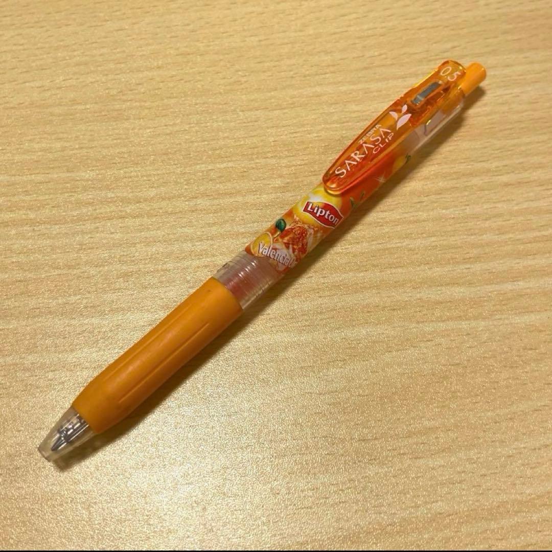 平成レトロ ゼブラ SARASA リプトン オレンジティー ボールペン 廃盤