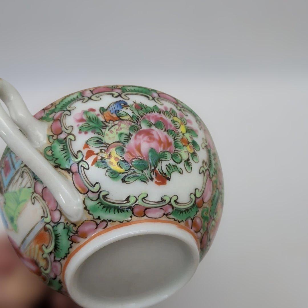 中国古美術 清時代 広彩 人物文 開光人物 草花文 五彩 人物故事時代物