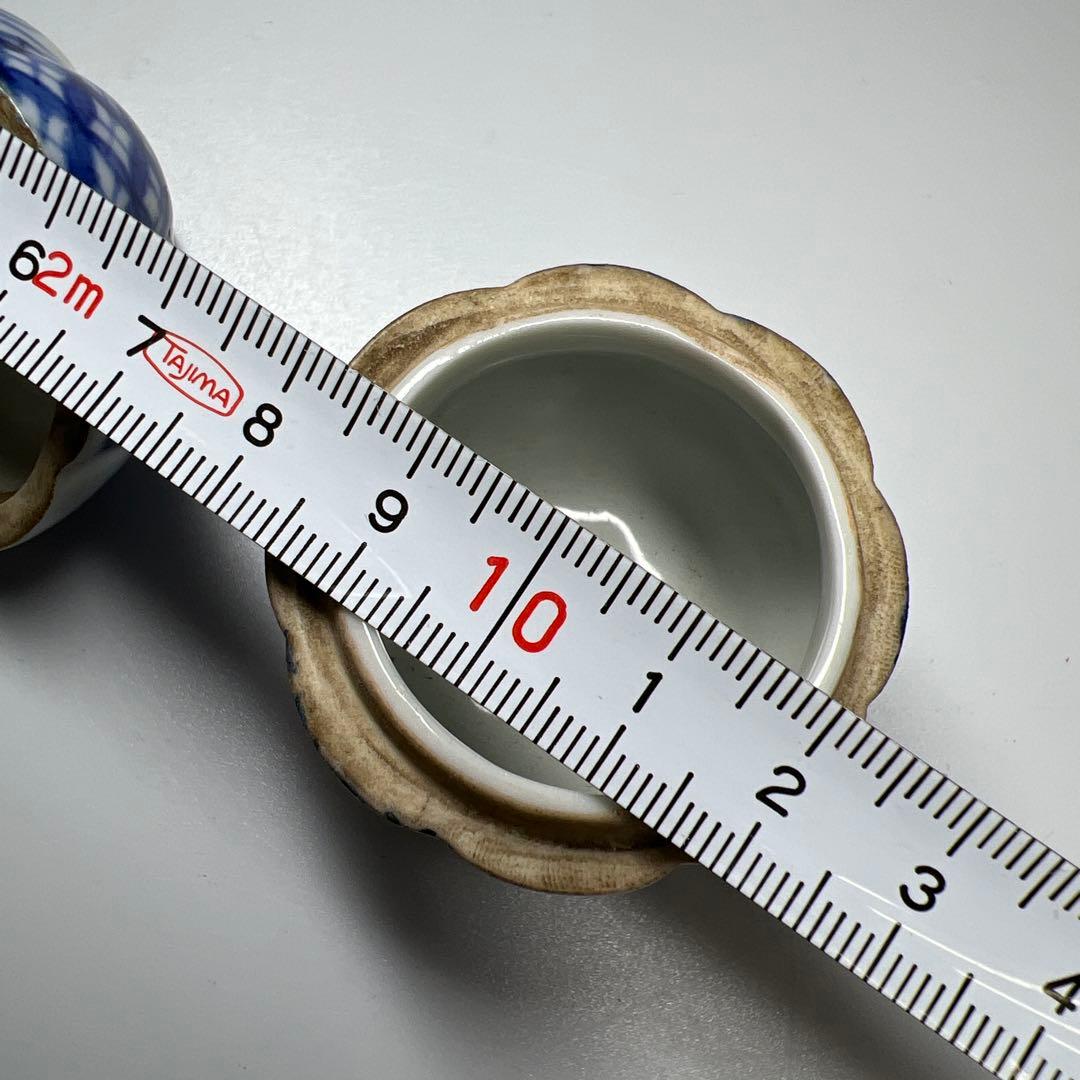 中国古玩 五良大甫呉祥瑞造 丸紋香合 木箱付 高