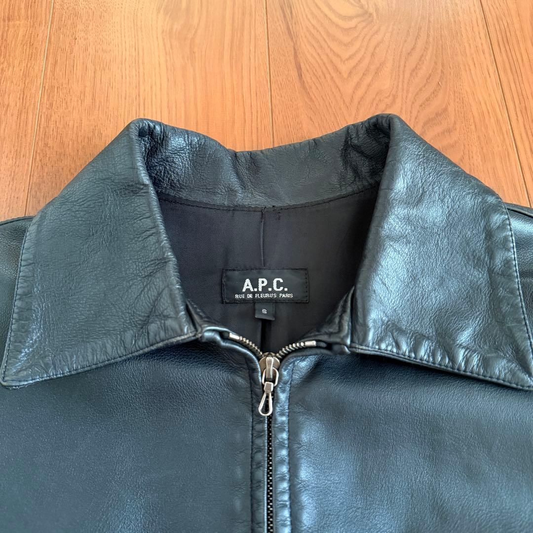 A.P.C アーペーセー フランス製 レザージャケット 00s 90s OLD - メルカリ