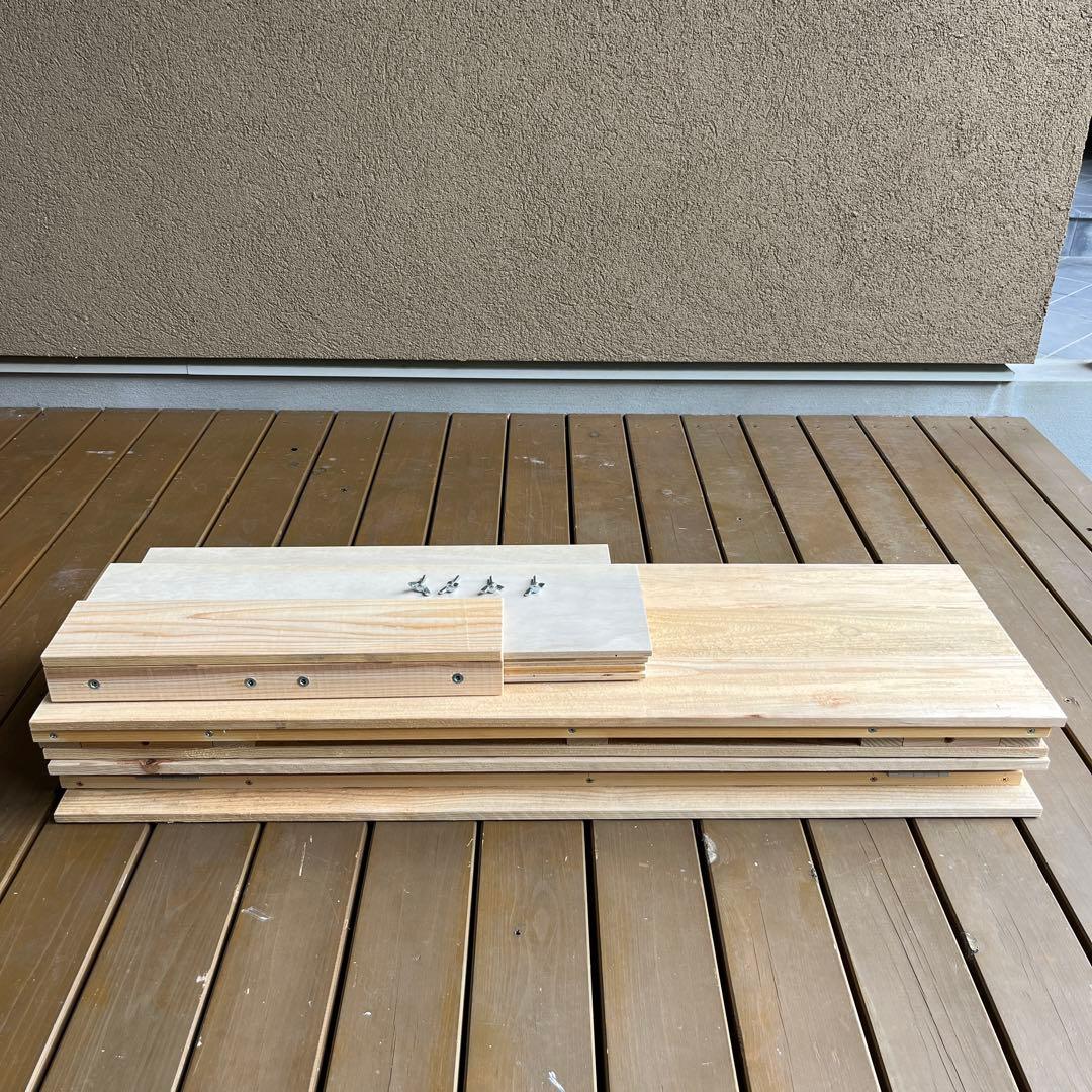 折りたためるレジカウンター イベント用 無塗装