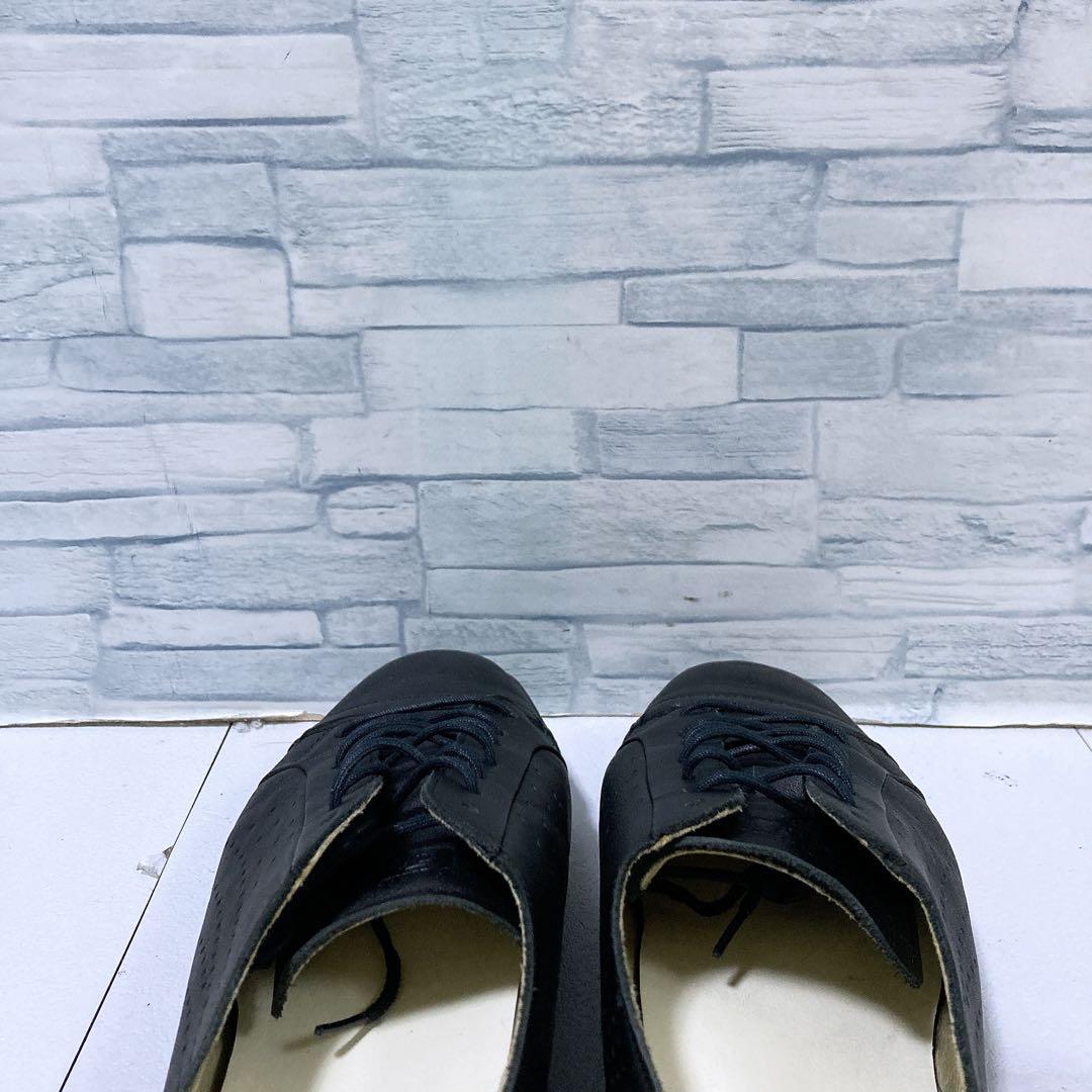 オニツカタイガー コレソンロー レザースニーカー 24.5 本革 ブラック