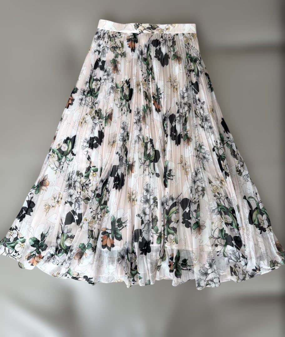 試着のみ】ANAYIアナイbouquet プリント プリーツスカート 38 - メルカリ