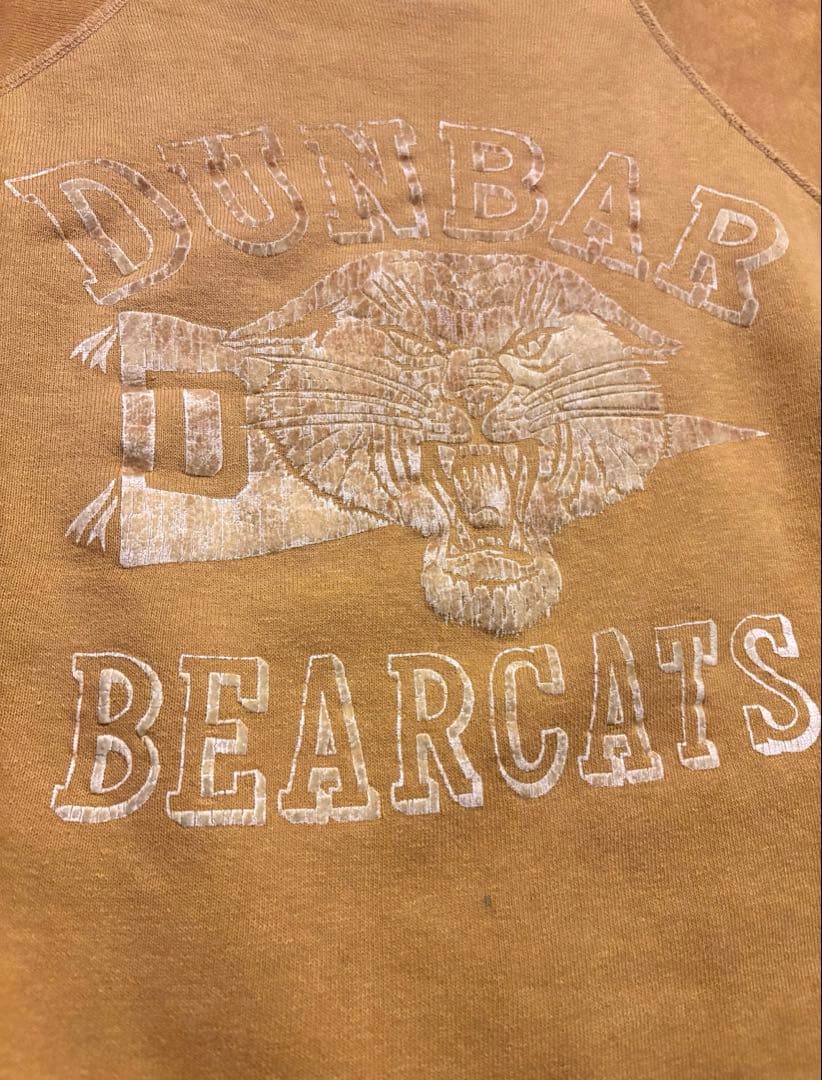 A*e様 60s 希少 フロッキー マスタード ラグラン オールコットン