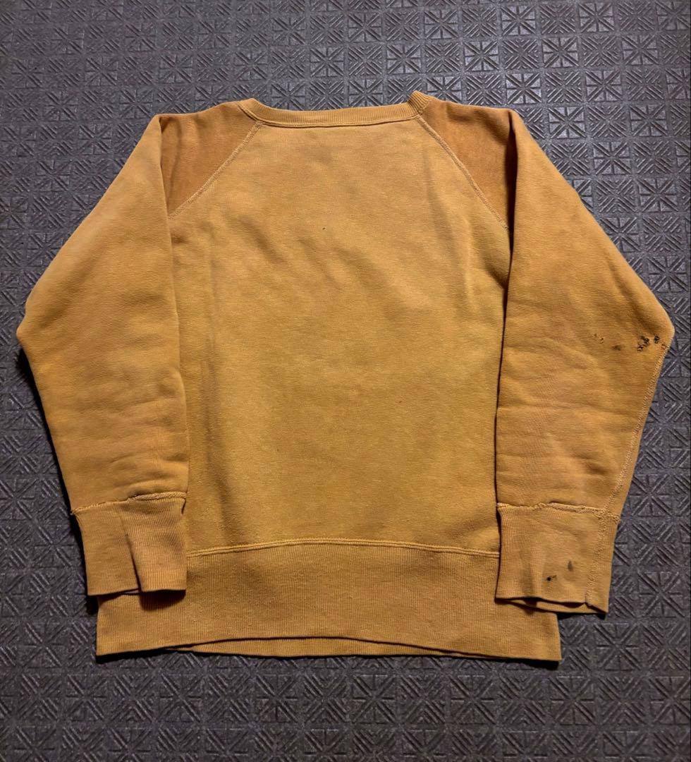 A*e様 60s 希少 フロッキー マスタード ラグラン オールコットン
