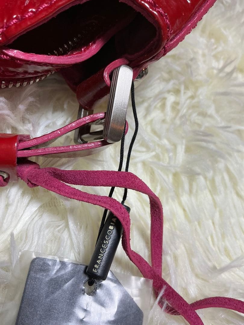 最終価格 FRANCESCO BIASIA パテントレザーバッグ タグ付き未使用