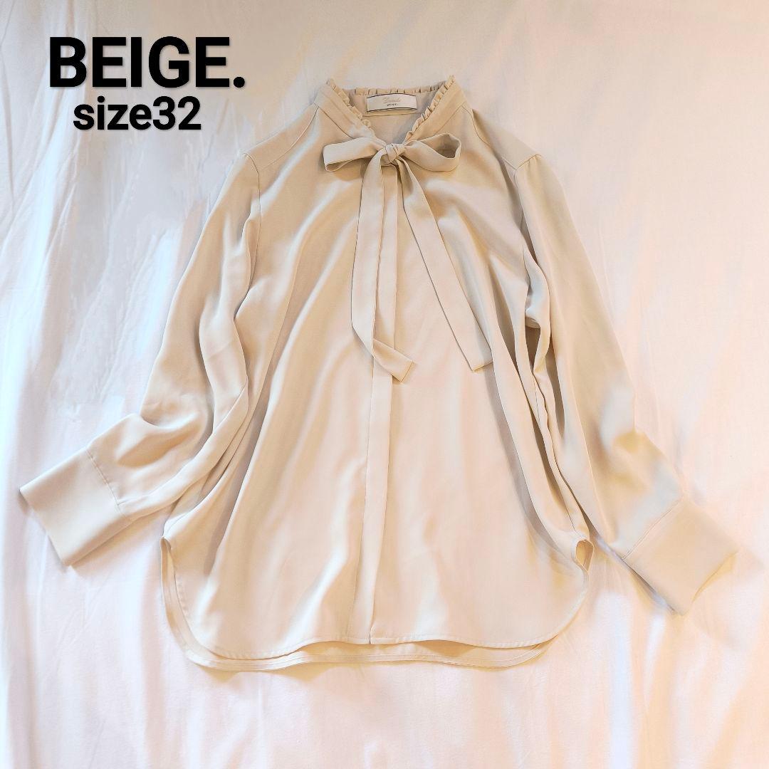 BEIGE. ベイジ EVA ボウタイロングスリーブブラウス - メルカリ