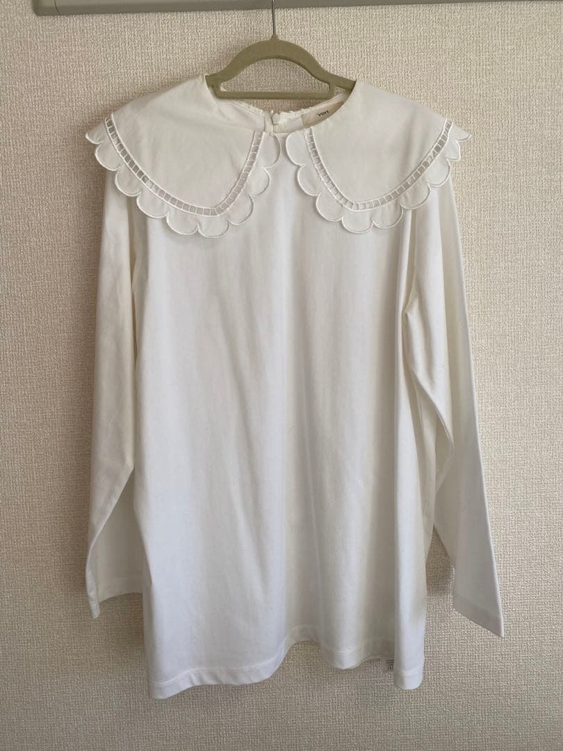 yori ヨリ スカラップカラーロンTee - メルカリ