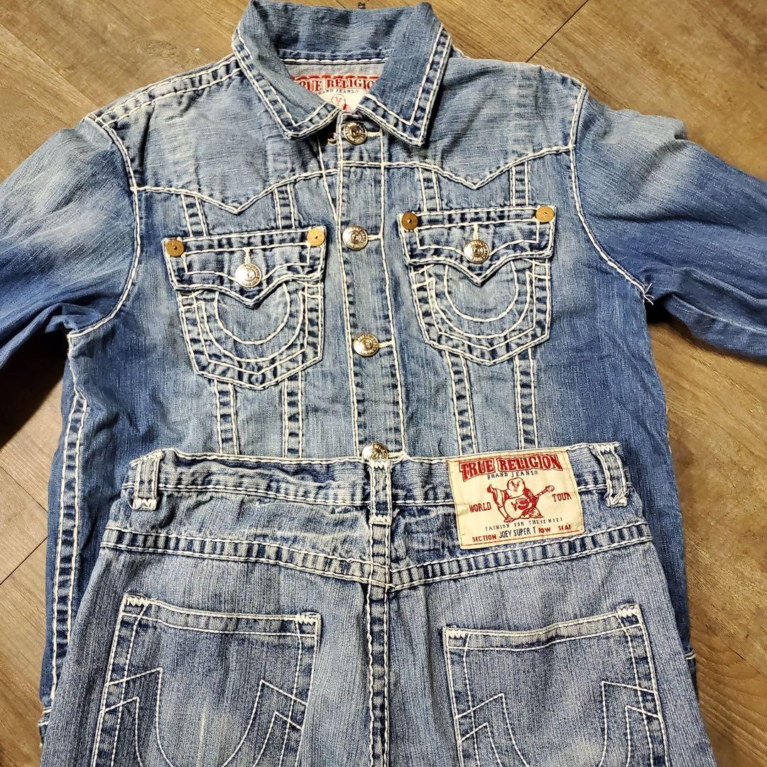 2月限定プライス io着用 TRUE RELIGION デニムセットアップ - メルカリ