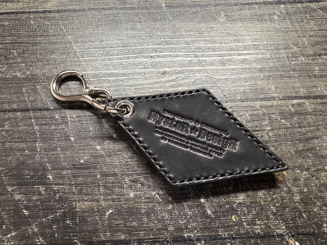 栃木レザー スタッズコンパクトウォレット＆スタッズキーホルダー