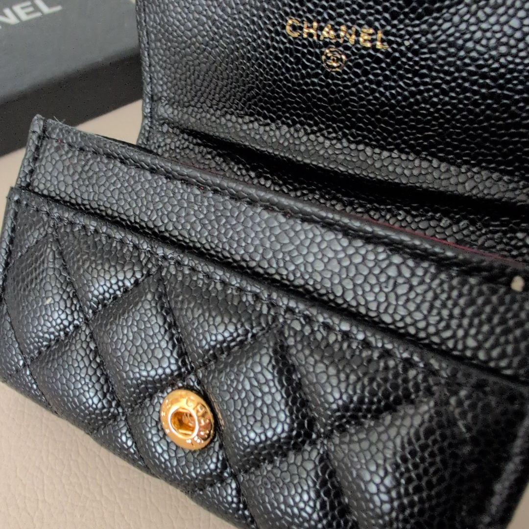 CHANEL ブラック キルティング カードケース - メルカリ