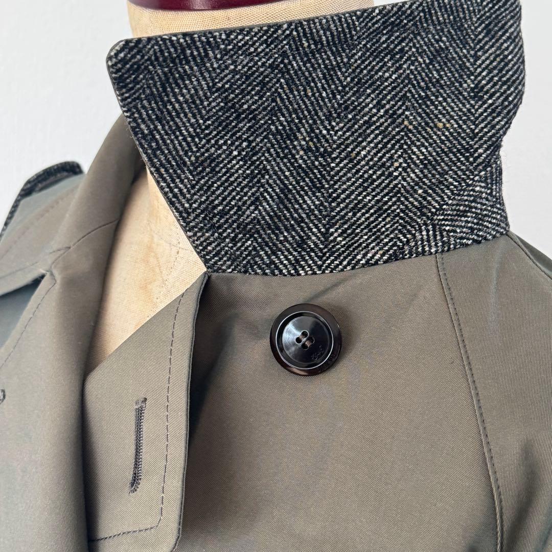 SANYOCOAT ツイードコンビ トレンチコート未着用 - メルカリ