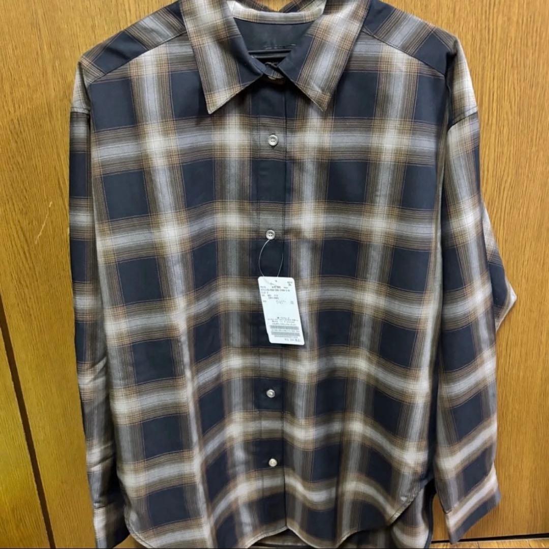 未使用 25AW Spick & SpanメタルボタンTRチェックルーズシャツ - メルカリ