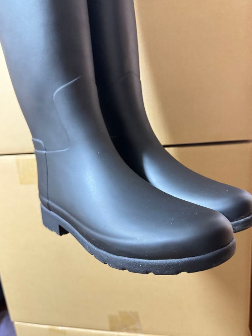 HUNTER レディース リファインド トール レインブーツ 24.5cm