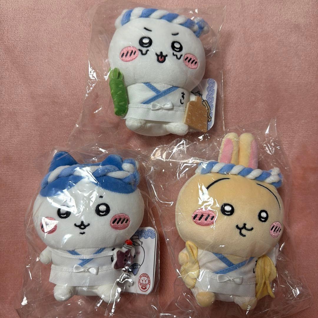 ちいかわ寿司 お座りミニぬいぐるみ ハチワレ うさぎ 3体セット - メルカリ