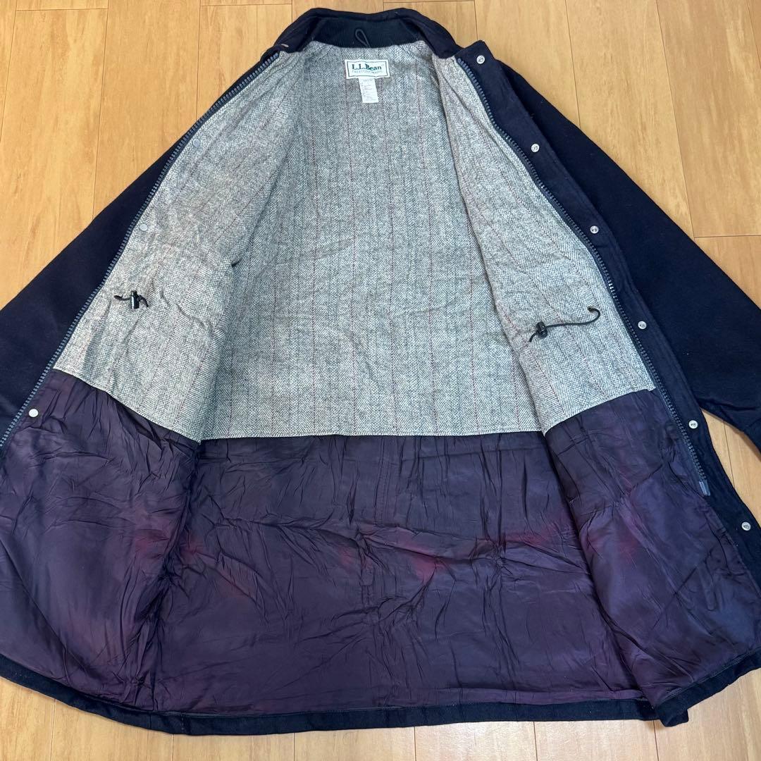 L.L.BEAN 80s USA製 ウールストームコート ダークネイビー