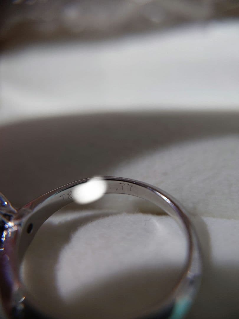 ティファニー 0.77ct IF F ダイヤモンド リング プラチナ ソリティア