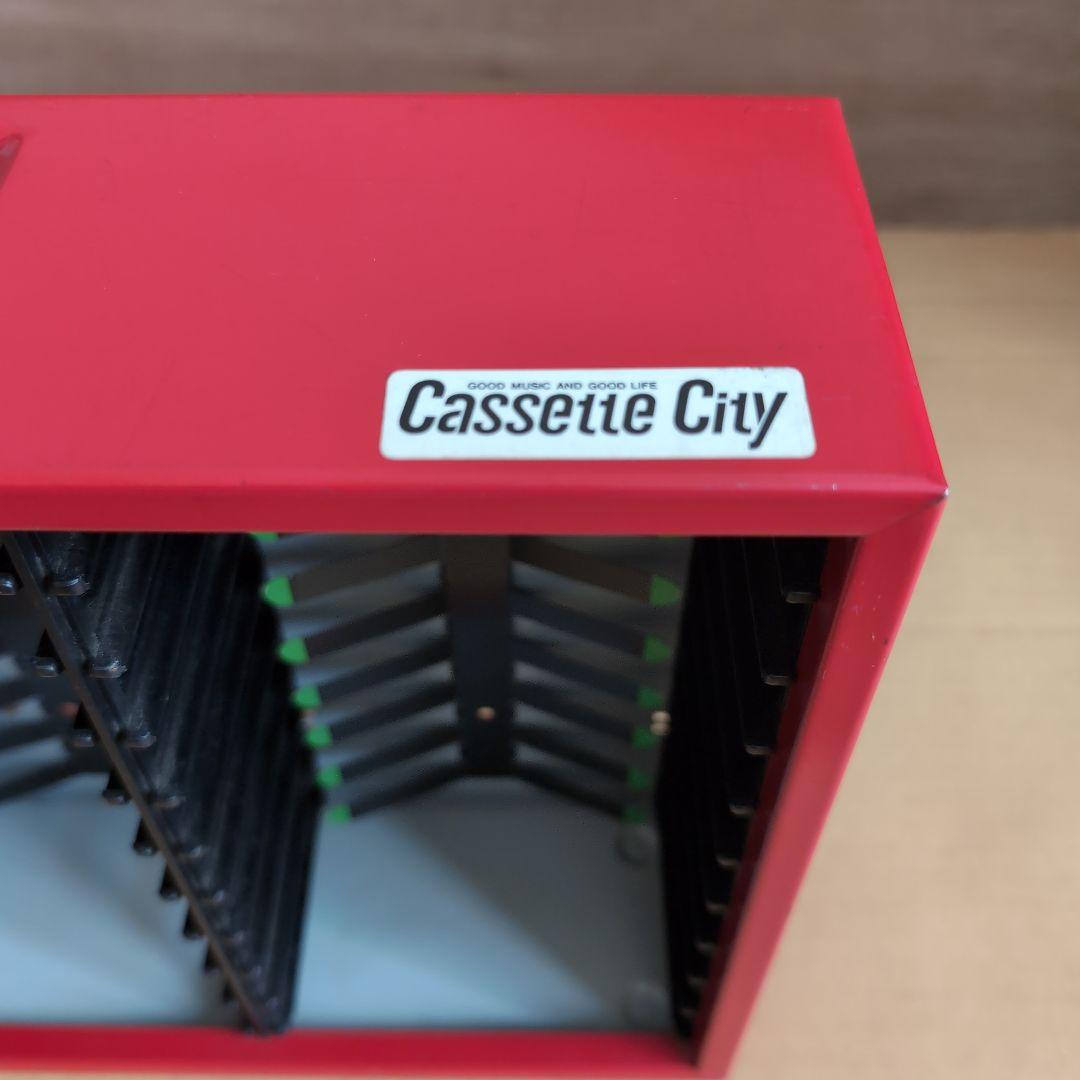 美品】カセットテープ 収納ケース カセットシティ - メルカリ