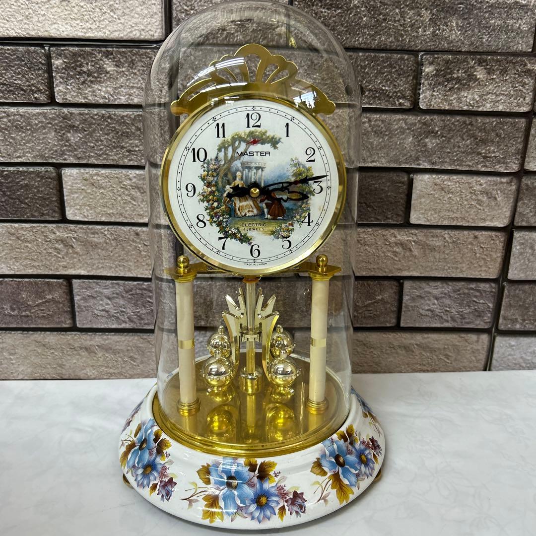 昭和レトロ MASTER QUARTZ 振り子 置き時計 マスタークオーツ - メルカリ