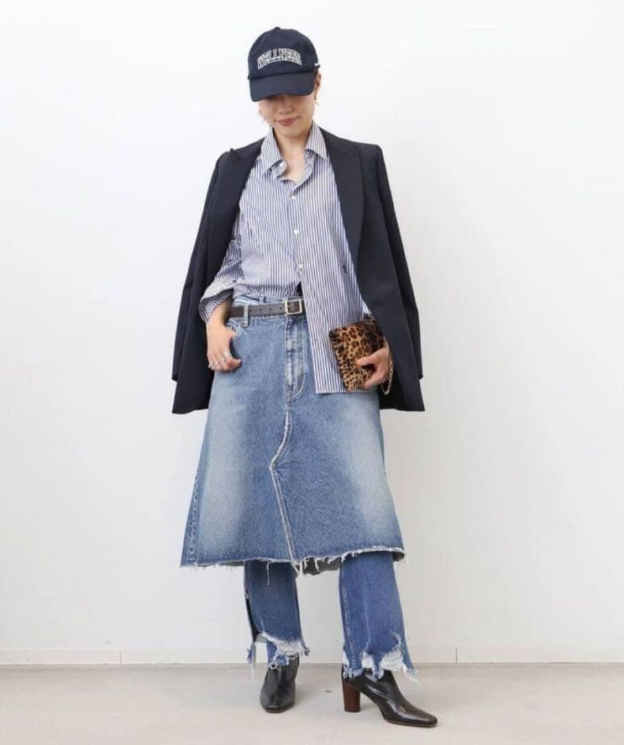 未使用 MADISONBLUE リメイク Aラインデニムスカート00 36 - メルカリ