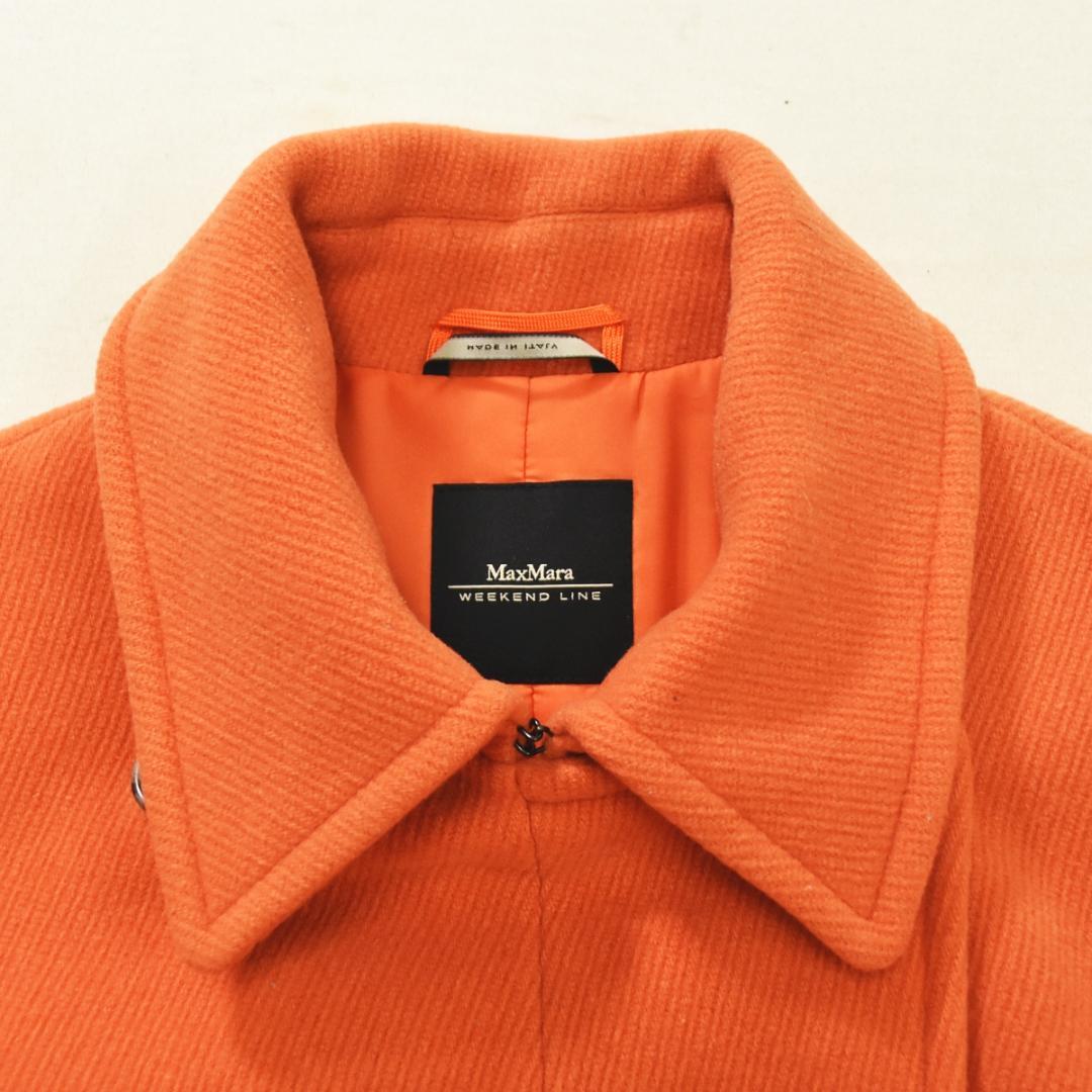 高級】イタリア製 ウィークエンドマックスマーラ ウールコート 42