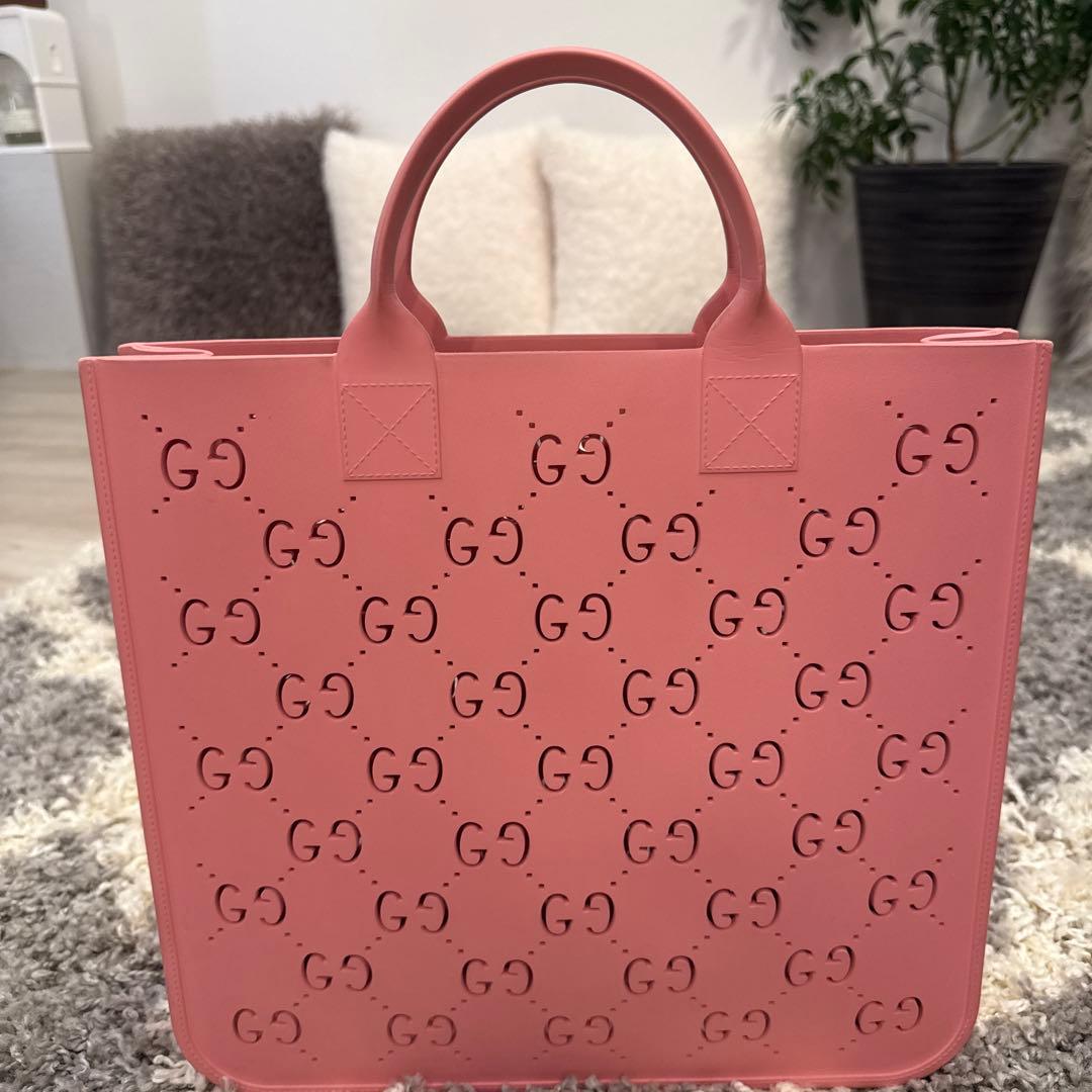 GUCCI チルドレンズ　ラバートート　ピンク GUCCI（グッチ） ハンドバッグ トートバッグ チルドレンズ ラバー