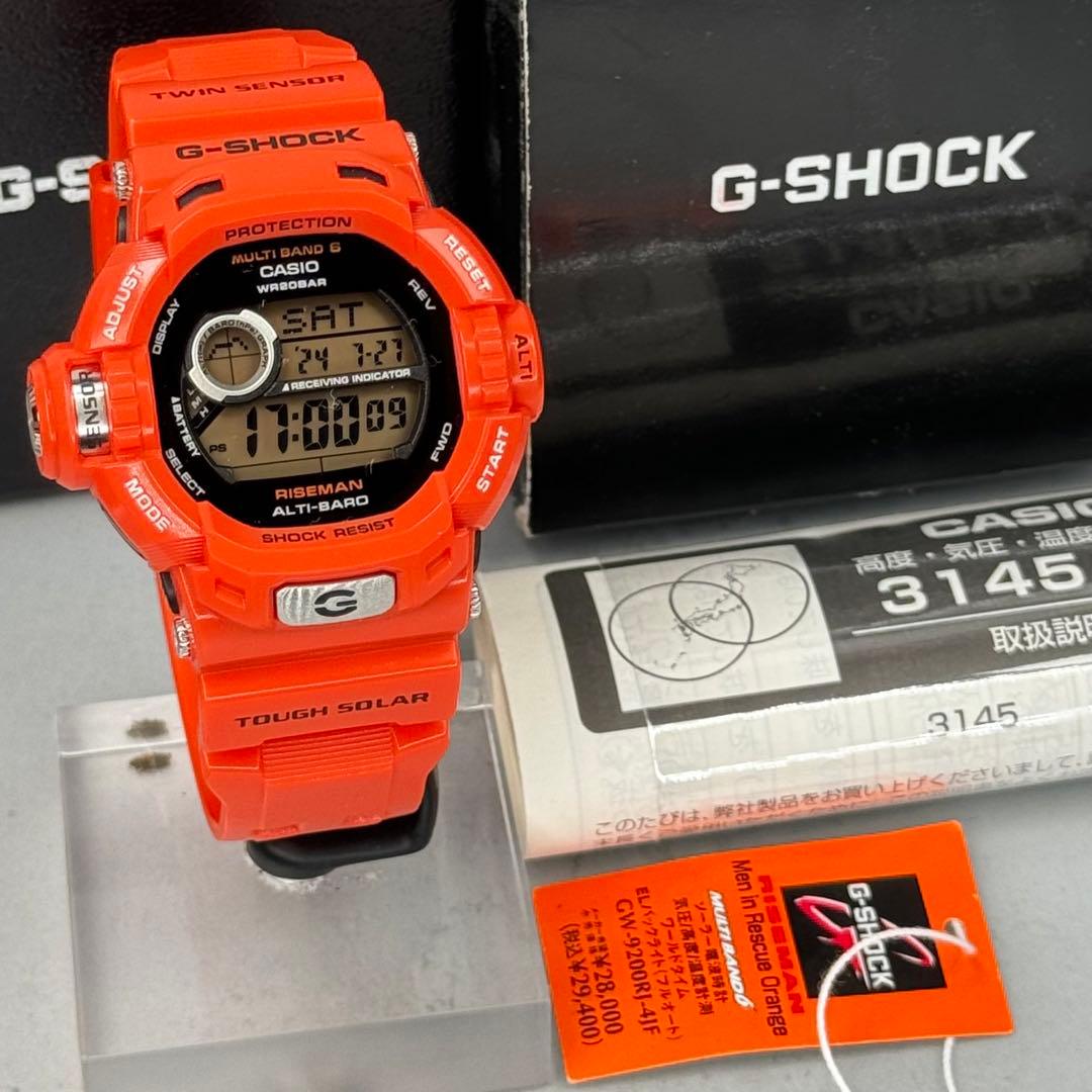 未使用 箱説タグ付 G-SHOCK GW-9200RJ ライズマン 電波ソーラー - メルカリ