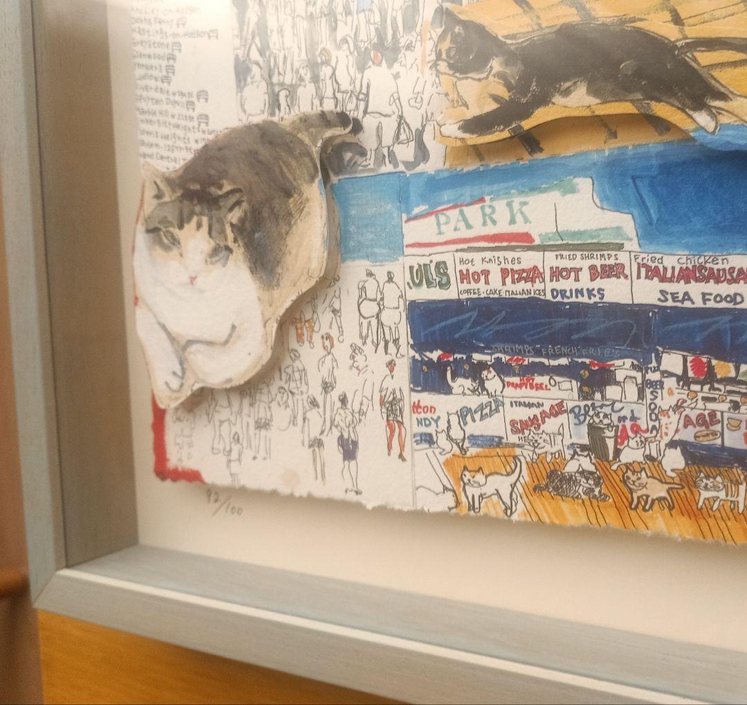久下貴史 立体版画マンハッタナーズ 猫 - メルカリ